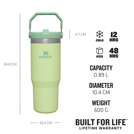 The IceFlow™ Flip Straw Tumbler 0.89L / 30oz - Citron