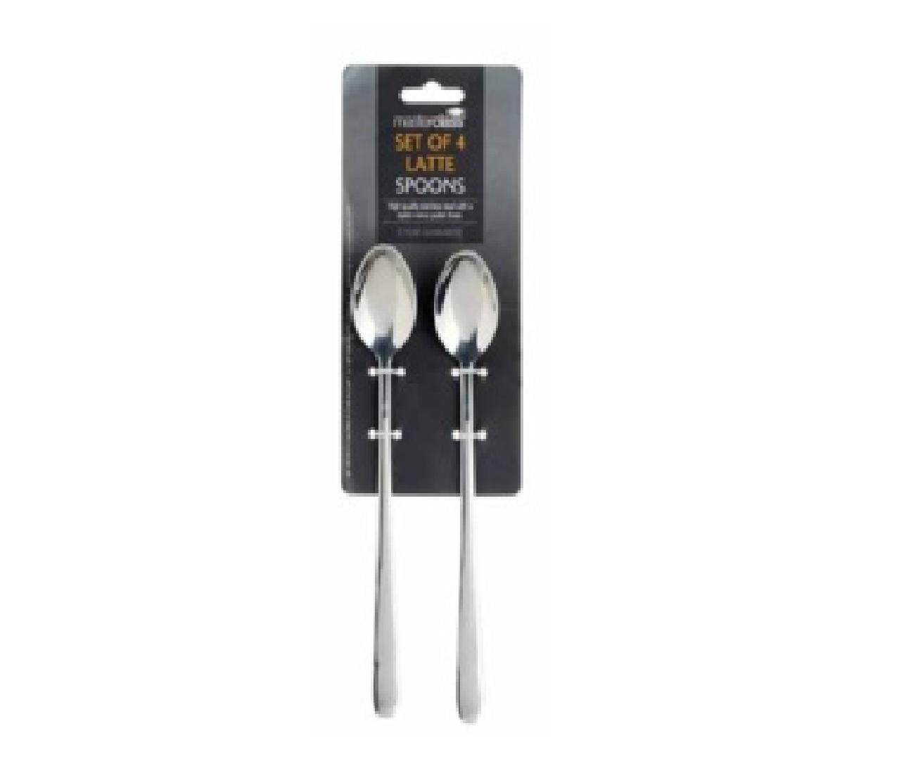 MasterClass Stainless Steel Latte Spoons Set 4