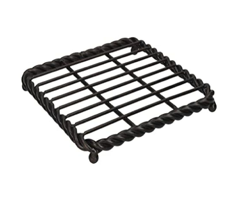 Mikasa Gourmet Trivet for Hot Pans with Rope Detailing, Wire, Black, 17.5 cm
