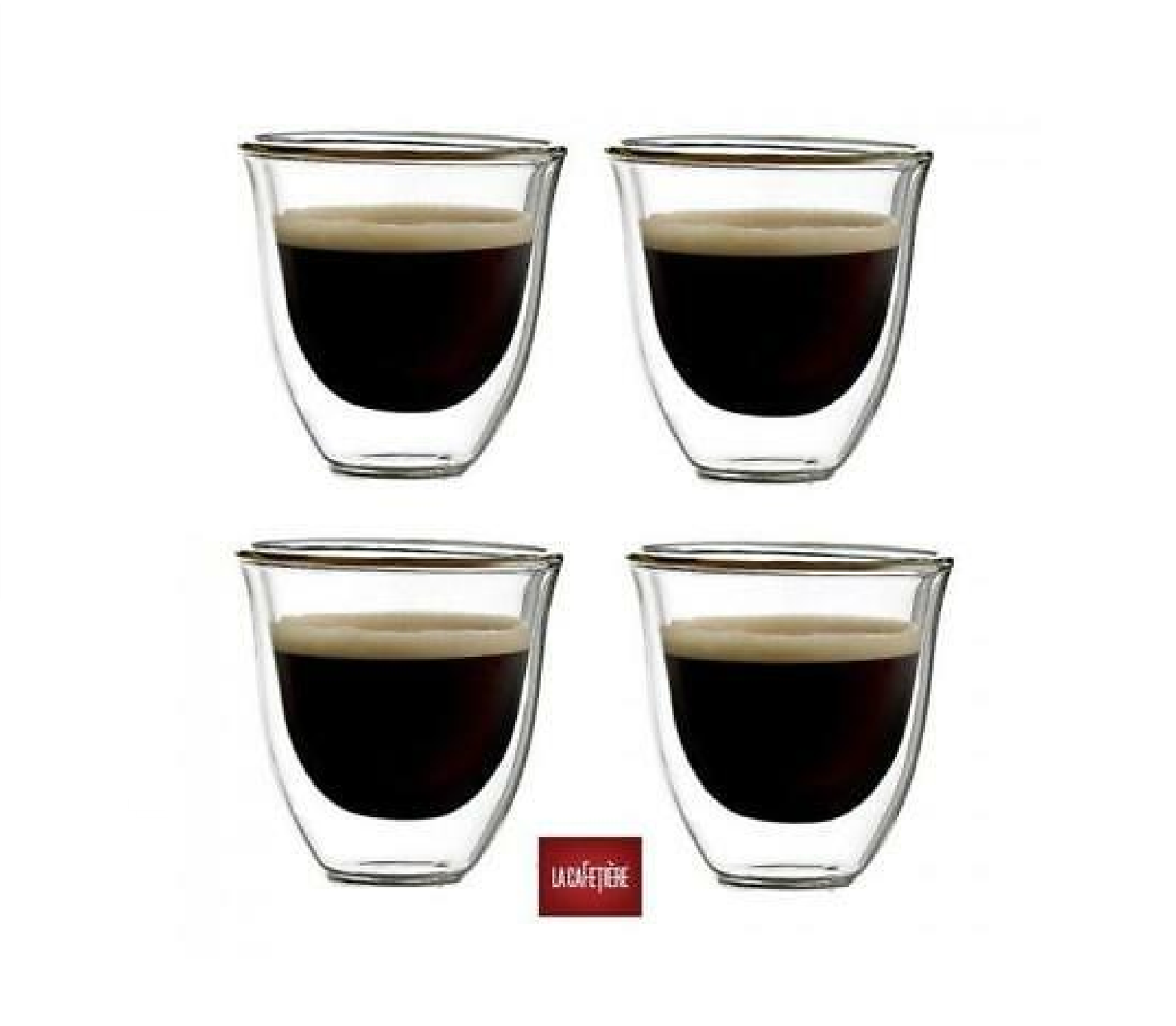La Cafetiere Jack Double Wall Insulated Espresso Glasses 60ml Set Of 4 CA880406 La Cafetiere Jack Double Wall Insulated Espresso Glasses 60ml Set Of 4 CA880406