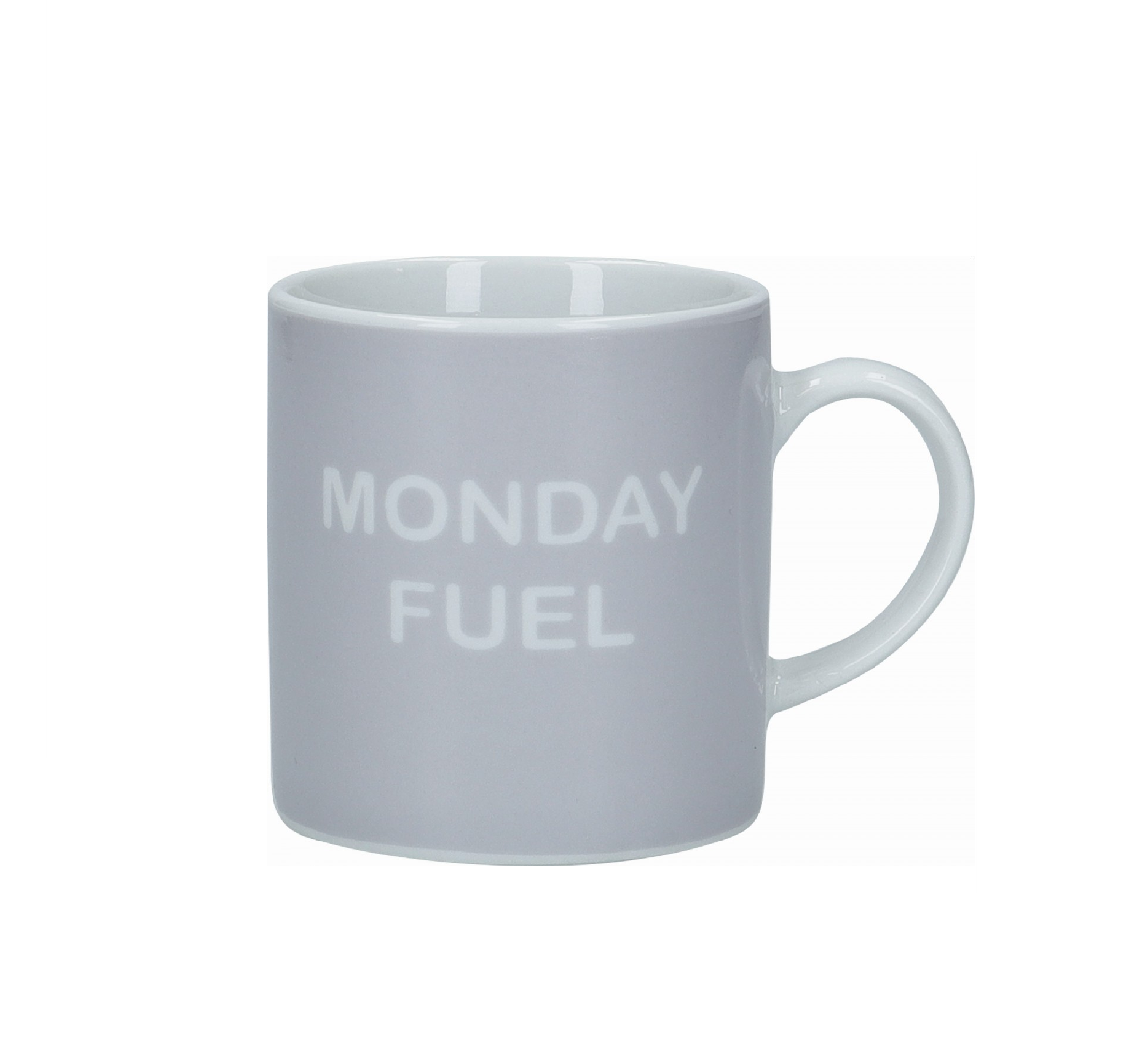 Espressotass portselan 80ml 'monday fuel' KitchenCraft & Saucer