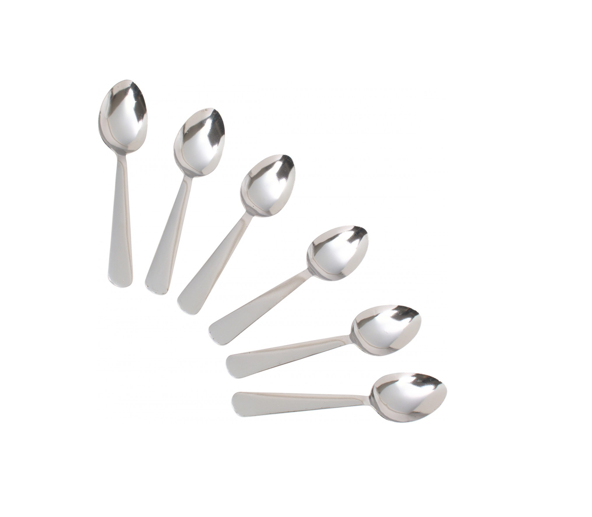 Kitchen Craft Stainless Steel Teaspoons, Set of Six