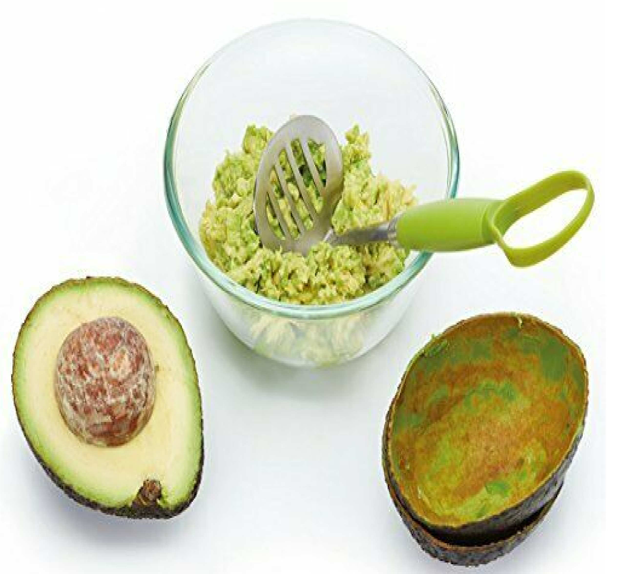 KitchenCraft Healthy Eating 2-in-1 Avocado MasherScooper Tool, 19.5 cm 7.5