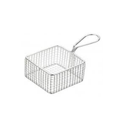 MasterClass Mini Deluxe Stainless Steel Square Fry Basket