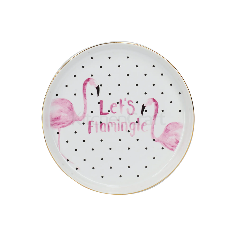 Creative Tops Ava & I Flamingo Round Trinket Dish