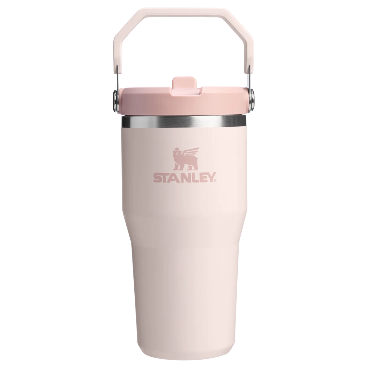 Stanley Ice Flow GO 590ml/20oz Flip Straw Wtr Btl Rose Quartz