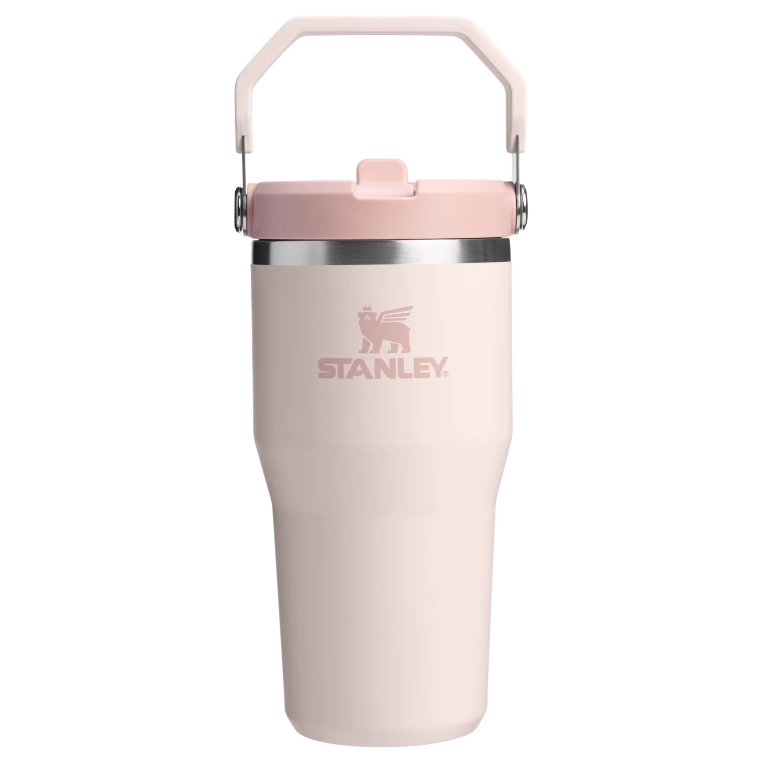 Stanley Ice Flow GO 590ml/20oz Flip Straw Wtr Btl Rose Quartz