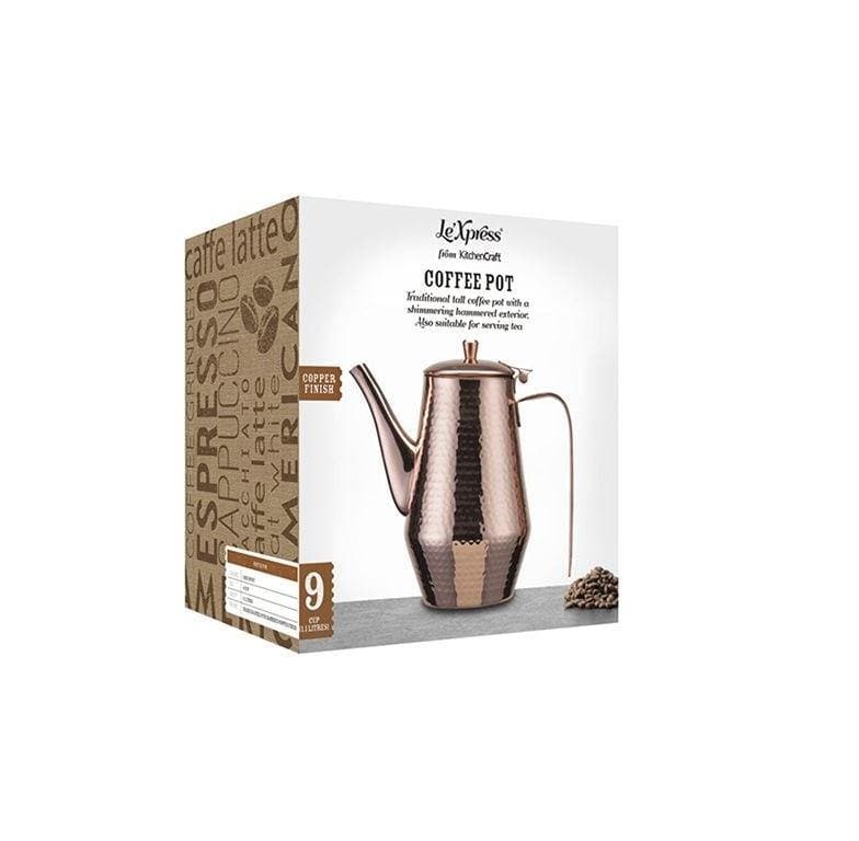 Le Xpress Hammered Copper Finish Teapot - Mega Hardware