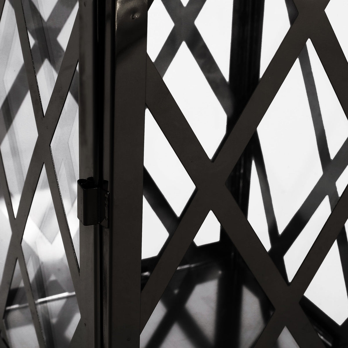 Stainless Steel Outdoor Lantern, Black