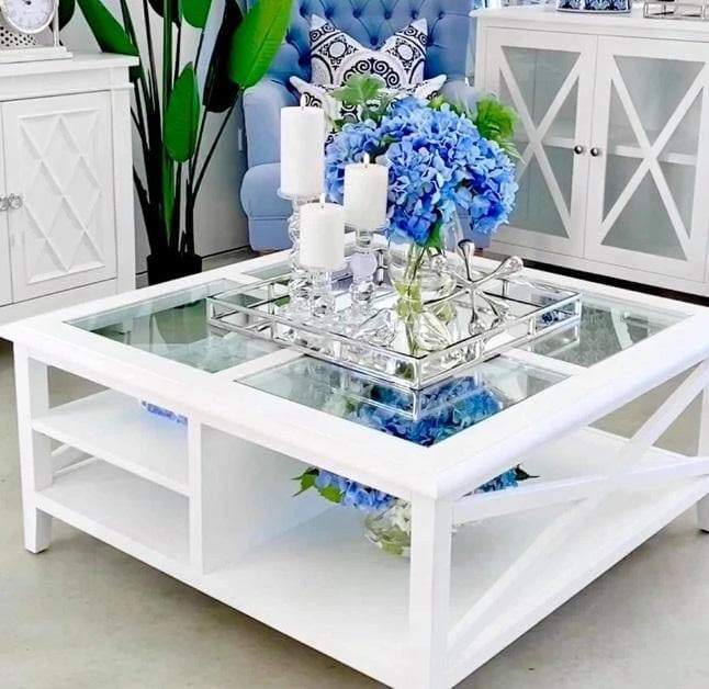 LARGE SQUARE MIRROR TRAY  45 X 45 X 7 - Mega Hardware
