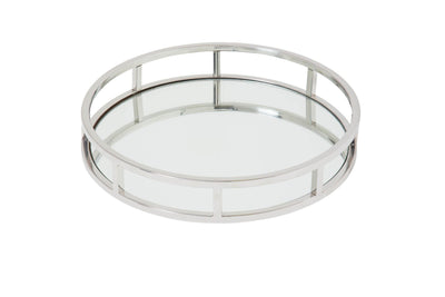 MEDIUM ROUND MIRROR TRAY   40 X 7 - Mega Hardware