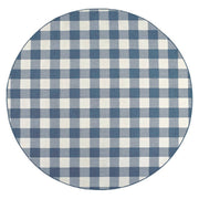 KA VINTAGE INDIGO GINGHAM SIDE PLATE