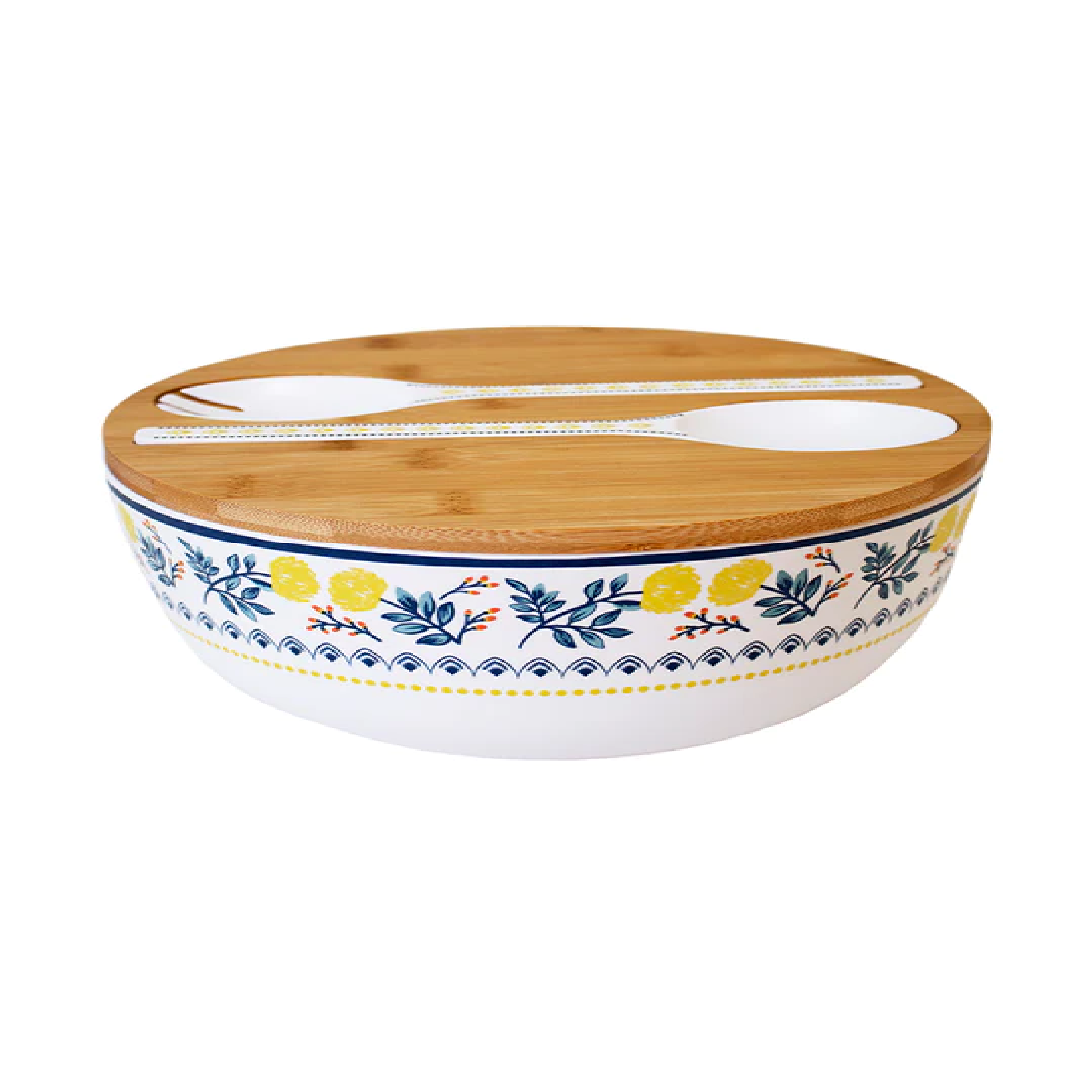 POSITANO TILE MELAMINE SALAD BOWL SET