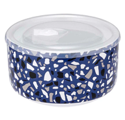 PREP LINEAR BLUE TERRAZZO MICROWAVE FOOD BOWL