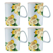 CITRUS BLOOMS CAN 4PCE MUG SET