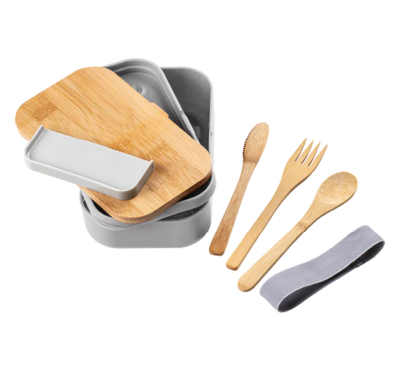 TEMPA BENTO GREY LUNCH BOX