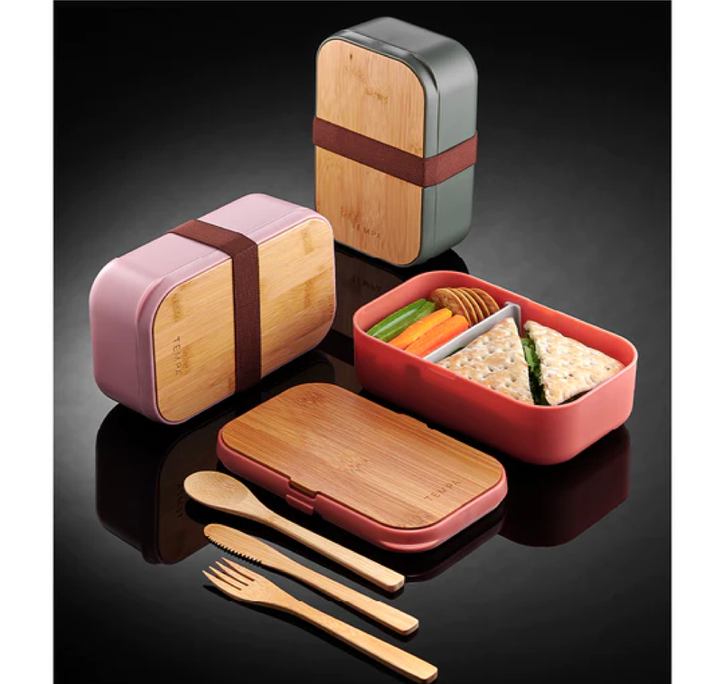 TEMPA BENTO GREY LUNCH BOX