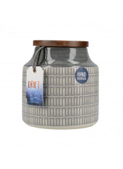 Mikasa Drift Storage Jar – Grey (900 ml)