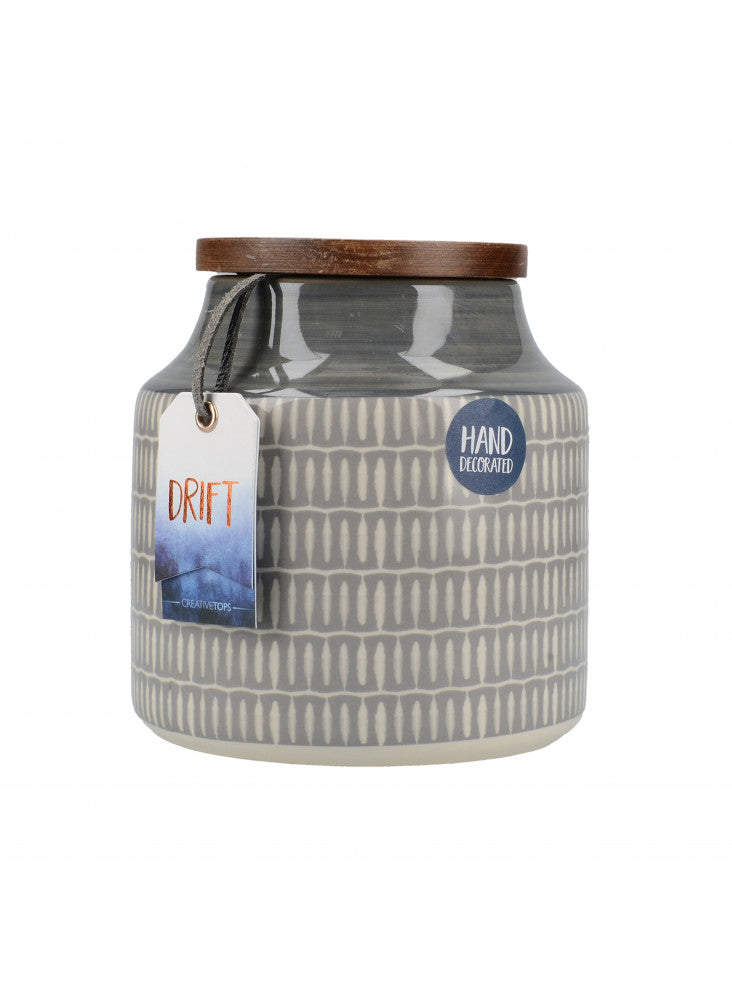 Mikasa Drift Storage Jar – Grey (900 ml)
