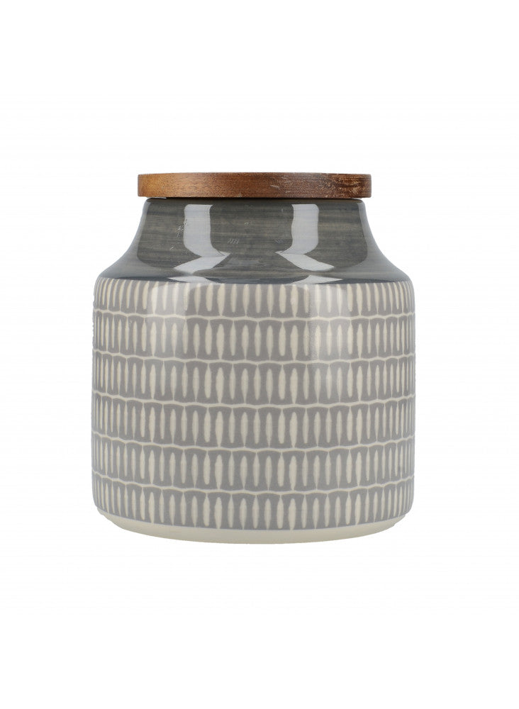 Mikasa Drift Storage Jar – Grey (900 ml)
