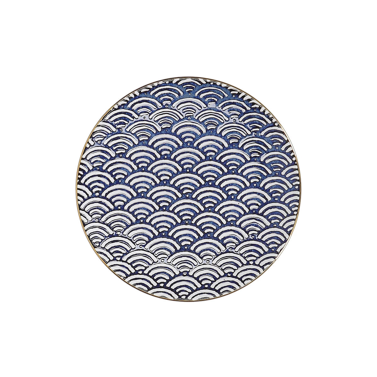 Mikasa Satori 22cm Porcelain Seigaiha Wave Side Plate Mikasa Satori 22cm Porcelain Seigaiha Wave Side Plate