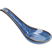 Mikasa Satori Indigo & Gold Porcelain Rice Spoon – 13.5 cm
