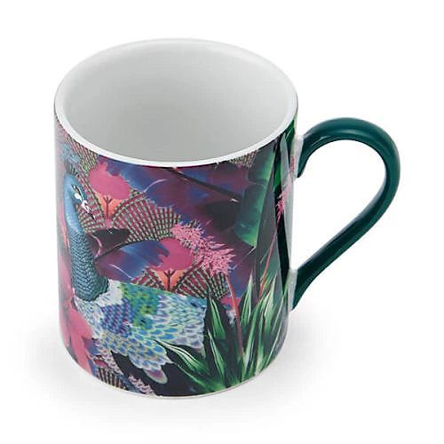 Mikasa x Sarah Arnett Peacock Print Mug – 350 ml