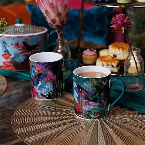 Mikasa x Sarah Arnett Peacock Print Mug – 350 ml