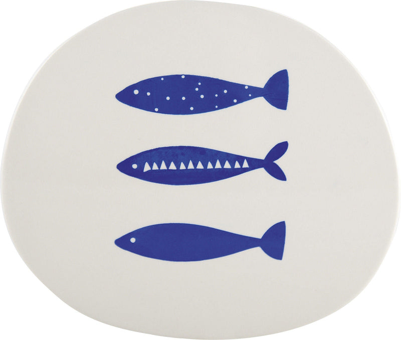 Mikasa Into The Blue Flat Stoneware
