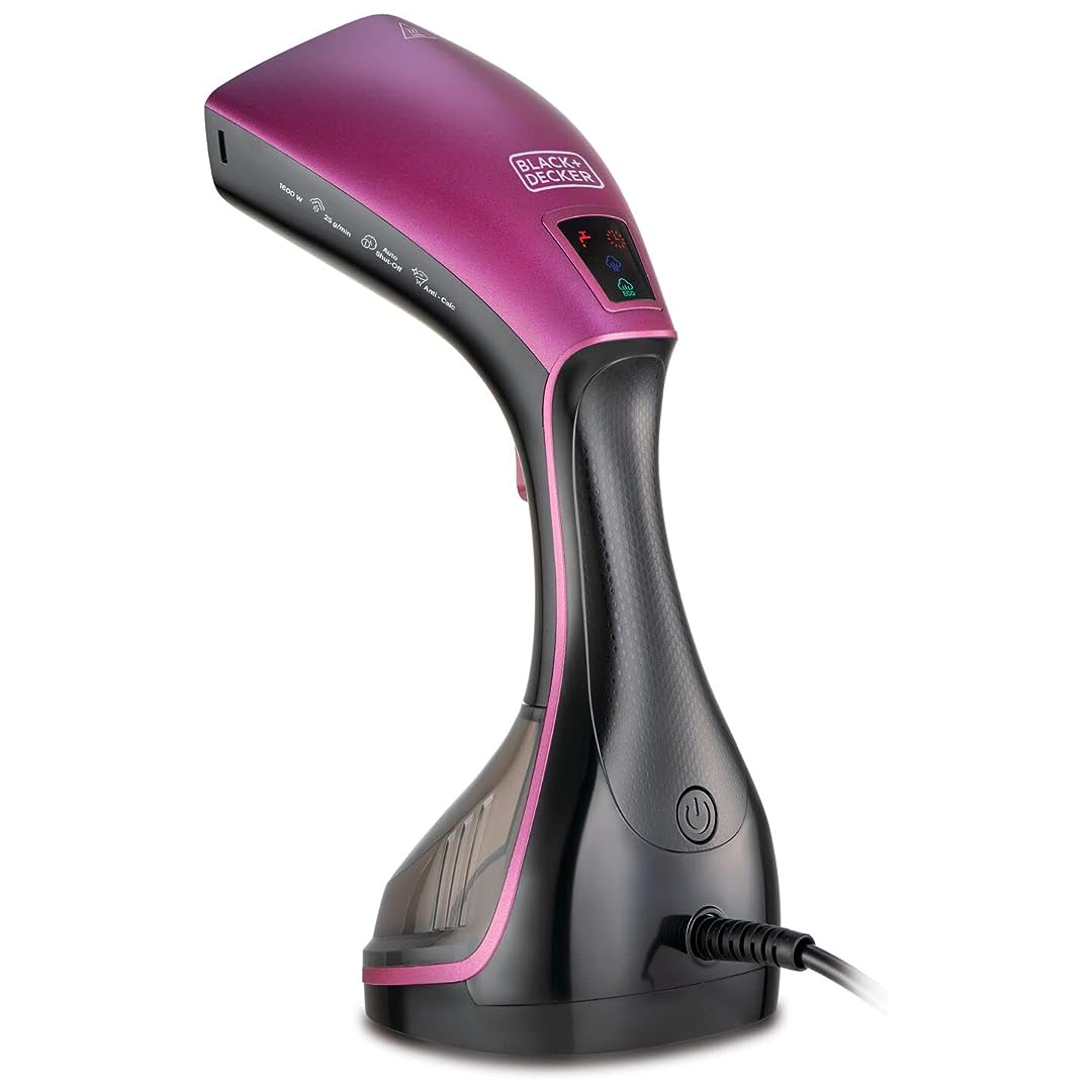 BLACK & DECKER PORTABLE DIGITAL HANDHELD GARMENT STEAMER 1600W BLACK HSTD1600-B5