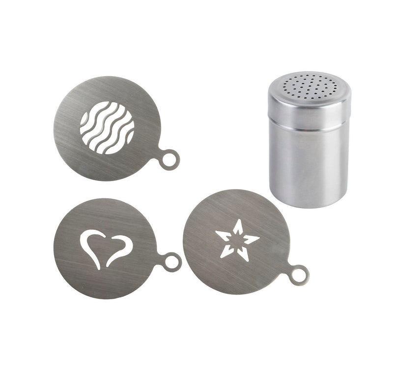 La Cafetiere Set Of 3 Stencil And Shakers