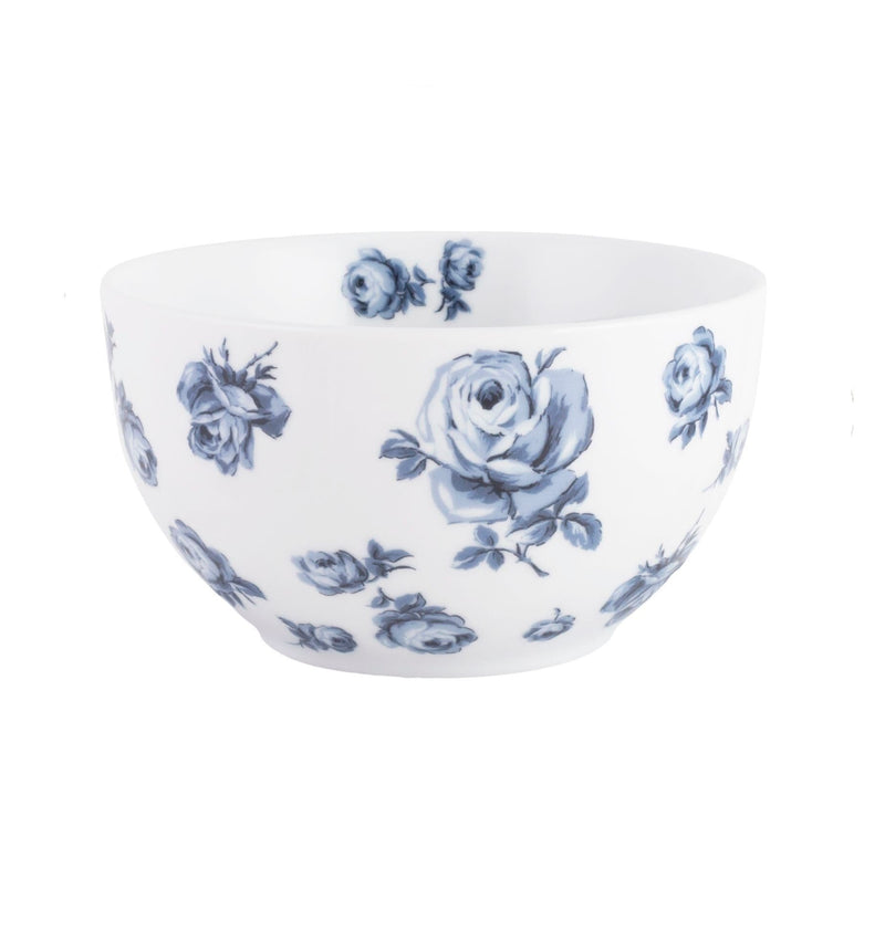 1Pcs Katie Alice Vintage Indigo Floral Cereal Bowl