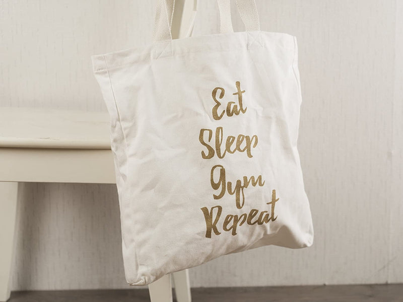 Creative Tops Ava & I Canvas Bag - Eat Sleep Gym Repeat (β)