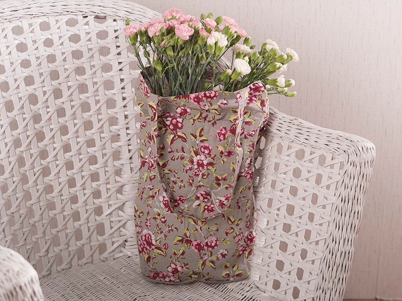 Katie Alice Ditsy Floral Cotton Foldaway Bag Pink (β)