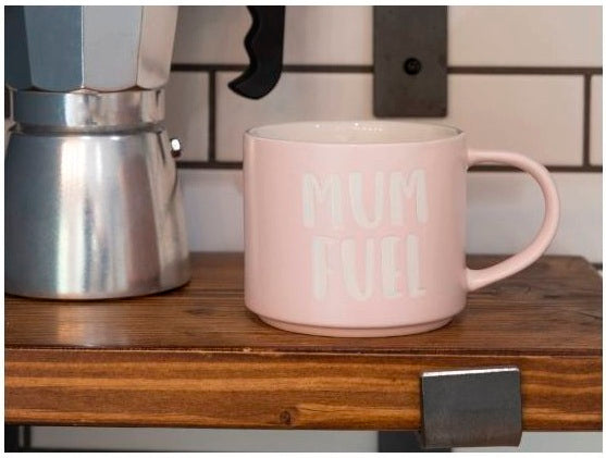 Creative Tops Mum Mug with Mum Fuel , Ceramic, Pink, 450 ml