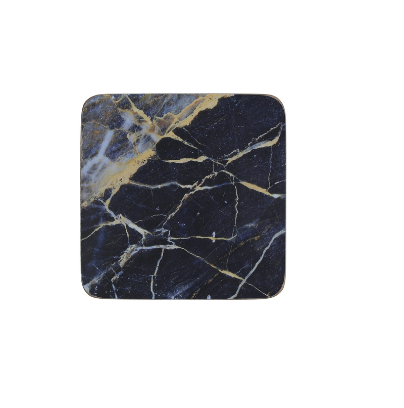 10.5 cm (4")  Creative Tops Navy Marble Pack Of 6 Premium Placemats