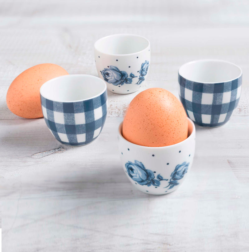Katie Alice Vintage Indigo Set Of 4 Egg Cups