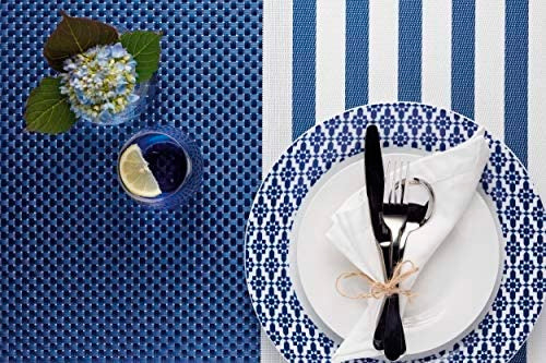 KITCHENCRAFT PLACEMAT - WHITE AND BLUE - KCPMBLU08