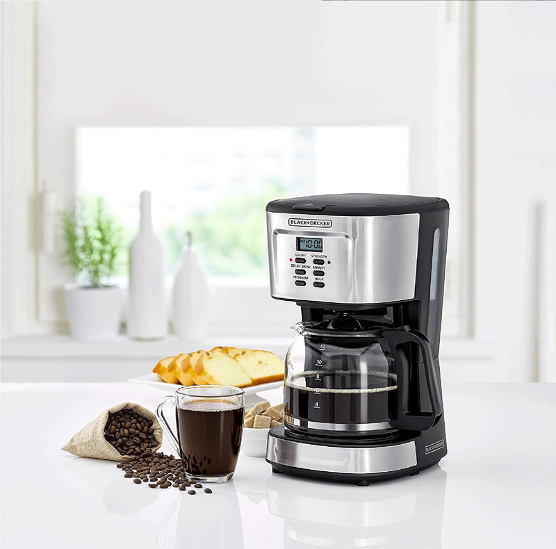 900W 12 Cup Programmable Coffee Maker