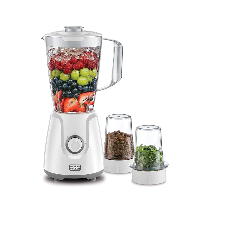 400W Blender With Grinder Mill & Chopper Mill, White