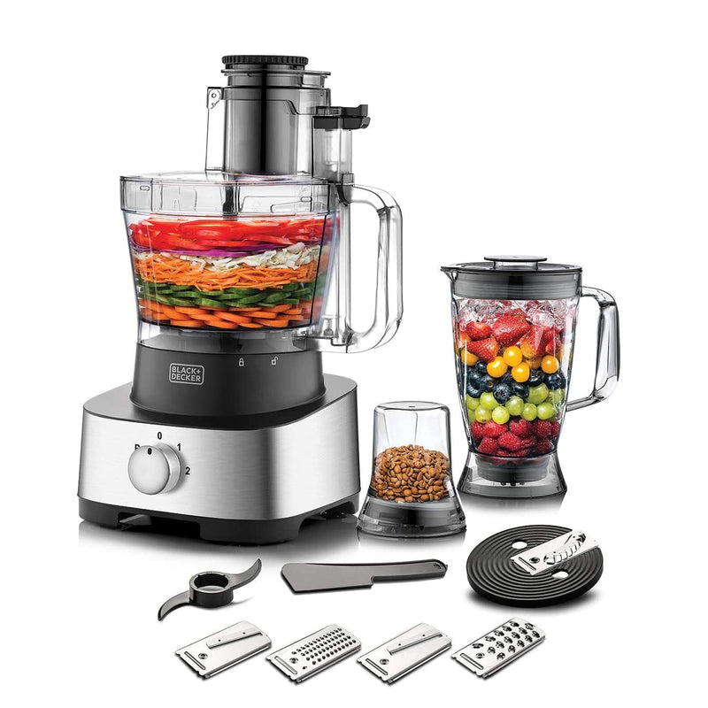 880W 4-in-1 Food Processor, Blender, Grinder and Dough Maker ||  محضرة طعام 880واط