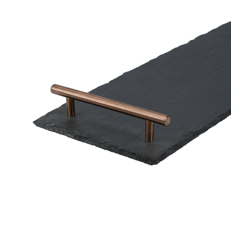 Artesà serving board 60 x 15 x 3,5 cm slate black/copper