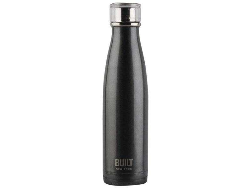 Built 17Oz Double Walled Stainless Steel Water Bottle Charcoal