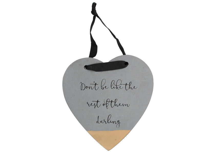 Creative Tops Ava & I Concrete Heart Hanging Sign (β)