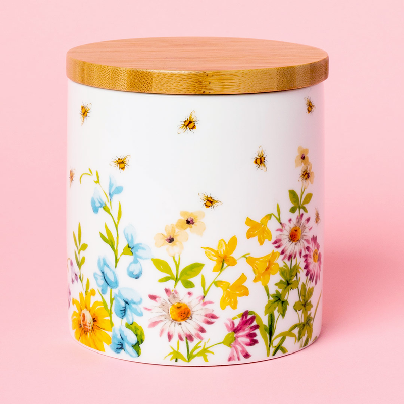 English Garden Busy Bee Storage Jar