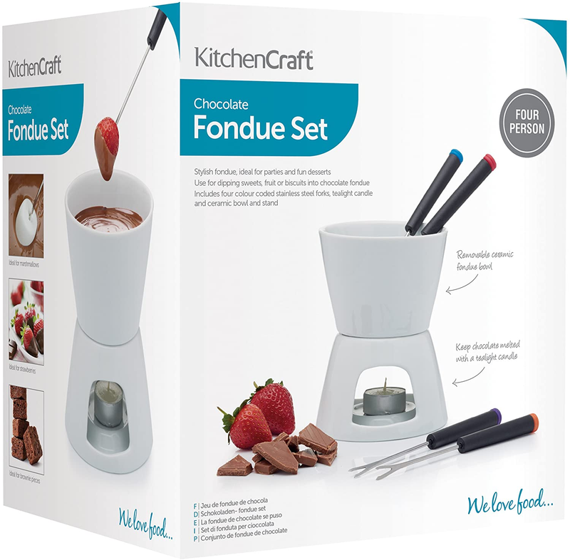 KitchenCraft Chocolate Fondue Set in Gift Box