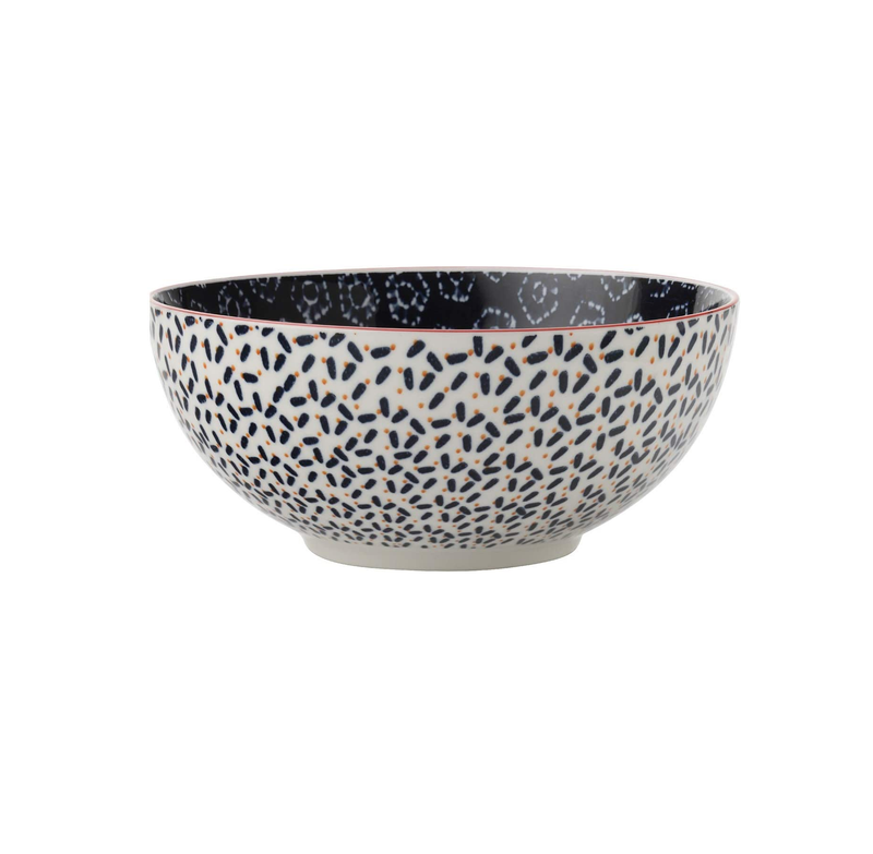 Maxwell & Williams Boho Bowls, Porcelain, Shibori Navy, 12.5 cm
