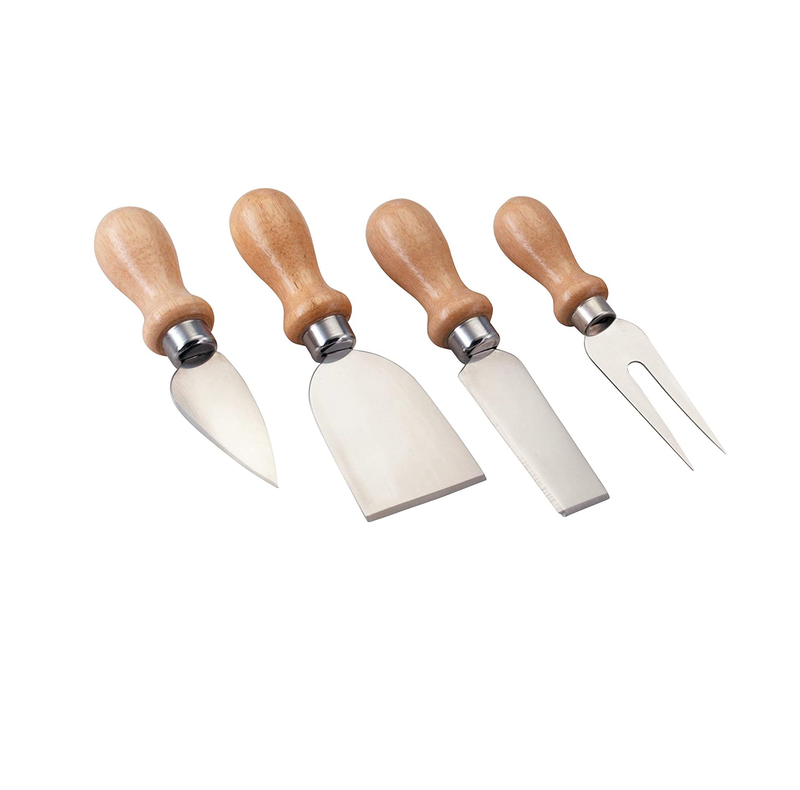 KitchenCraft Cheese Knife Set, Stainless Steel, 4 Pieces