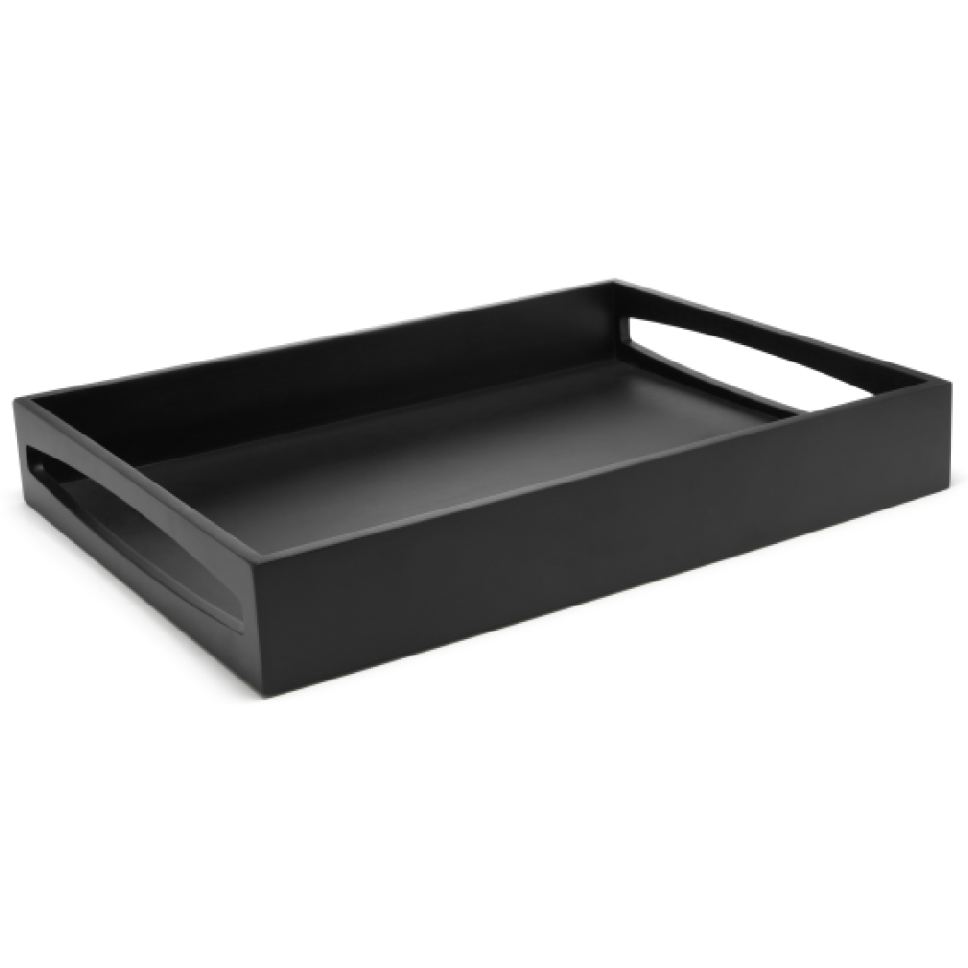 Tray 40x30x6cm MDF black