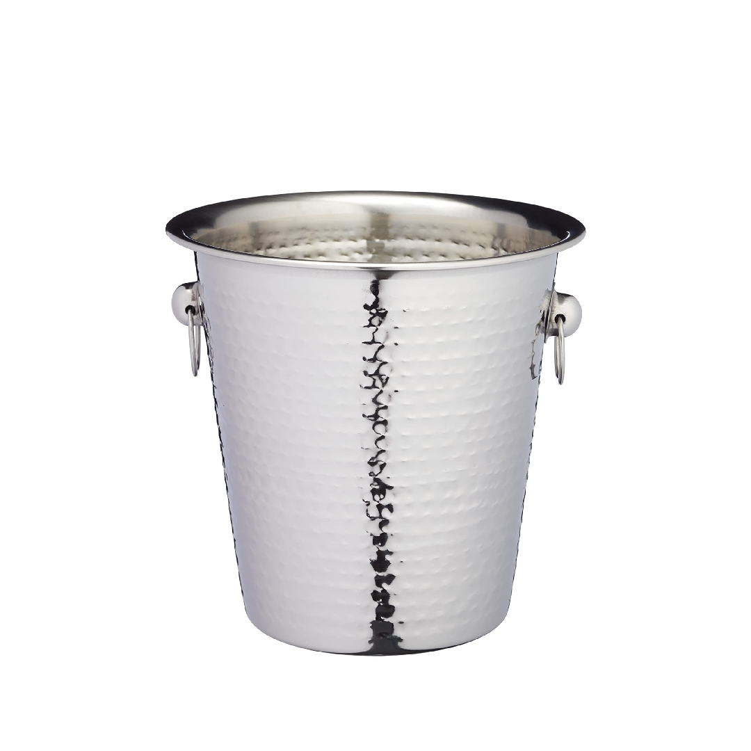 BarCraft BCCHAMBUCHAM Luxury Stainless Steel Wine / Champagne Cooler Bucket, 21 x 20.5 x 21 cm (8.5